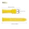 uEmoh Swatch Moonwatch Strap Watch Band for MoonswatchSoft Silicone Strap for Omega X Swatch Moonswatch Speedmaster 20mm Watch Quick Release Watch Replacement Band YellowWhite