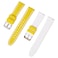 uEmoh Swatch Moonwatch Strap Watch Band for MoonswatchSoft Silicone Strap for Omega X Swatch Moonswatch Speedmaster 20mm Watch Quick Release Watch Replacement Band YellowWhite
