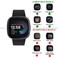 AK 3 PACK Sport Band Compatible with Fitbit Sense 2 Versa 4 Classic Soft Straps for Fitbit Sense Versa Smart Watch LargeBlackNavy BlueGray