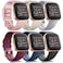 AK 6 Pack Sport Bands Compatible with Fitbit Versa 2 Versa LiteSE Classic Soft Silicone Replacement Wristbands for Fitbit Versa Smart Watch Women Men 6 Pack A Large
