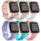 AK 6 Pack Sport Bands Compatible with Fitbit Versa 2 Versa LiteSE Classic Soft Silicone Replacement Wristbands for Fitbit Versa Smart Watch Women Men 6 Pack B Small