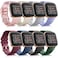 Mugust 8 Pack Sport Bands Compatible with Fitbit Versa 2 Fitbit VersaVersa LiteVersa SE Classic Soft Silicone Replacement Wristbands Straps for Fitbit Versa 2 Smart Watch Women Men 8 Pack B Large