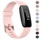 AK Band Compatible with Fitbit Inspire 2 Bands for Women Men Adjustable Replacement Sport Wristbands Straps for Fitbit Inspire 2 Ace 3 Light Pink