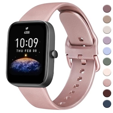 AK Band for Amazfit GTS 4 GTS 4 Mini GTS 3 GTS 2 GTS 2e GTS 2 mini GTS GTR mini Bands 20mm Soft Replacement Sport Strap for Amazfit Bip 3 Bip 3 Pro Bip U Pro Bip Bip Lite Bip S Bip S lite Bip U Smart