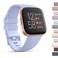 AK Sports Bands Compatible for Fitbit Versa 2VersaLiteSE Soft Elastomer MultiColor Replacement Wristbands for Smart Watch Baby Blue Large