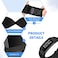 AVOD Nylon Watch Bands Compatible with Fitbit Charge 4Charge 3SE Soft Replacement Wristband Breathable Sport Strap with Band for Women Men Dark BlackNavy Green