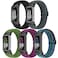 Bcuckood 5 Pack Elastic Nylon Watch Bands Compatible for Fitbit Charge 6Fitbit Charge 5 Adjustable Breathable Replacement Stretchy Nylon Loop Wristband Sport Strap for Women Men