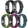 Bcuckood 5 Pack Elastic Nylon Watch Bands Compatible for Fitbit Charge 6Fitbit Charge 5 Adjustable Breathable Replacement Stretchy Nylon Loop Wristband Sport Strap for Women Men