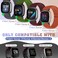 Bcuckood Compatible with Fitbit Versa 4Versa 3Sense 2Sense Band Women Men 5 Pack Elastic Nylon Soft Adjustable Stretchy Solo Loop Replacement Strap for Women Men