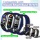Bcuckood Elastic Bands Compatible with Xiaomi Smart Band 1098 for Women Men Stretchy Solo Loop Soft Nylon Elastic Strap Replacement Wristband for Xiaomi Mi Band 10983 PCS