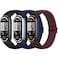 Bcuckood Elastic Bands Compatible with Xiaomi Smart Band 1098 for Women Men Stretchy Solo Loop Soft Nylon Elastic Strap Replacement Wristband for Xiaomi Mi Band 10983 PCS