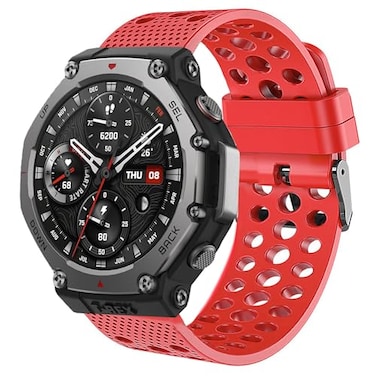 Lamshaw Compatible with Amazfit TRex 3 bands Quick Release 22mm 20mm Silicone Replacement Wristbands Sport Strap Compatible with Amazfit TRex 3 48mm Balance Cheetah Pro Cheetah Round GTR 4 Limited Edi