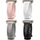 Dirrelo 4 pack Lace Silicone Band Compatible with Fitbit Sense BandsSense 2 Bands for Women Ultrathin Hollowout Breathable Sport Strap Replacement Wristbands for Versa 3Versa 4Sense 2Sense Watch