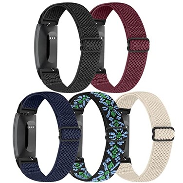enkic Elastic Watch Band Compatible with Fitbit Inspire 32HRAce 23 Soft Nylon Sport Wristband Replacement Straps For Women Men