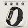 FTYQUEE 4 Pack Braided Stretchy Adjustable Straps Compatible for Fitbit Luxe for Women MenSport Elastic Nylon Cloth Wristbands for Fitbit Luxe