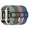 FTYQUEE 4 Pack Braided Stretchy Adjustable Straps Compatible for Fitbit Luxe for Women MenSport Elastic Nylon Cloth Wristbands for Fitbit Luxe