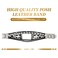 YOSWAN Leather Bands Compatible with Fitbit Charge 6Charge 5 Bands for Women Boho Handmade Multilayer Wrap Bracelets Jewelry Strap Replacement for Charge 6Charge 5 Fitness Tracker Black White