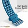 Maledan Compatible with Fitbit Charge 5 Charge 6 Bands Men Women 3 Pack Sport Band Soft Waterproof Replacement Wristbands Breathable Strap for Fitbit Charge 5 Charge 6 BlackSlate BlueGreen