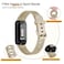 Meliya for Fitbit Inspire 3 Bands Women Men Soft Silicone Adjustable Wristband Replacement Sport Straps Compatible with Fitbit Inspire 3 Fitness Tracker Gold