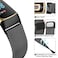 Meliya Metal Band for Fitbit Charge 6 Bands Women Men Stainless Steel Mesh Loop Replacement Bracelet Strap for Fitbit Charge 6 Fitness Tracker Black