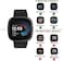 AK Metal Band Compatible With Fitbit Sense 2Versa 4 Stainless Steel Mesh Loop Strap for Women Men Small Champagne