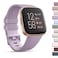 Mugust Sport Bands Compatible with Fitbit Versa 2 Fitbit VersaVersa LiteVersa SE Classic Soft Silicone Replacement Wristbands Straps for Fitbit Versa 2 Smart Watch Women Men LargeLight Purple