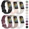 Tobfit 6 PACK Sport Bands Compatible with Fitbit Charge 5 Bands for Women Men Soft Silicone Waterproof Straps Replacement Wristbands Compatible for Fitbit Charge 5 WatchbandLarge