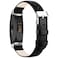Tobfit Leather Band for Inspire 2 Bands for Women Soft Slim Leather Replacement Straps for Inspire HRInspireAce 2 Fitness Tracker Black