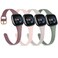 Tobfit Slim Silicone Bands Compatible with Fitbit Versa 4 Fitbit Sense 2 Fitbit Versa 3 Fitbit Sense Sport Straps Replacement Wristbands for Women Men Pink SandStarlightMauveSage Green