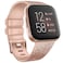 Tobfit Sport Bands Compatible with Fitbit Versa 2Versa Soft TPU Wristbands Accessories for Women Men Glitter Rose Gold Large