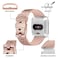 Tobfit Sport Bands Compatible with Fitbit Versa 2Versa Soft TPU Wristbands Accessories for Women Men Glitter Rose Gold Large