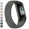Vanjua for Fitbit Charge 6 Bands Women Men Stainless Steel Metal Mesh Loop Adjustable Wristband Replacement Strap Compatible with Fitbit Charge 6 Fitness Tracker Black