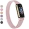 Vanjua Metal Band Compatible with Fitbit Luxe Bands Stainless Steel Mesh Loop Adjustable Wristband Replacement Strap for Fitbit LuxeLuxe Special Edition Fitness Tracker Women Men Rose Pink