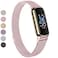 Vanjua Metal Band Compatible with Fitbit Luxe Bands Stainless Steel Mesh Loop Adjustable Wristband Replacement Strap for Fitbit LuxeLuxe Special Edition Fitness Tracker Women Men Rose Pink