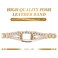 YOSWAN Leather Bands Compatible with Fitbit Charge 5 Bands for Women Boho Handmade Multilayer Wrap Bracelets Jewelry Strap Wristband Replacement for Fitbit Charge 5 Fitness Tracker KhakiGold