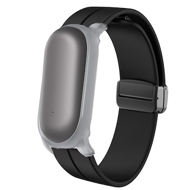 Lamshaw Compatible with Plaud NotePin Bands Soft Silicone Sport Wristband Replacement Straps Compatible for Plaud NotePin Voice Recorder Black