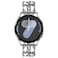 Surace Compatible for Samsung Galaxy Watch 7 Band Women Bracelet for Galaxy Watch 7FE654 40mm 44mm Galaxy Watch 6 Classic 43mm 47mm Galaxy Watch Active 2 Bands Silver Link with White Leather