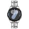 Surace Compatible for Samsung Galaxy Watch 7 Band Women Bracelet for Galaxy Watch 7FE654 40mm 44mm Galaxy Watch 6 Classic 43mm 47mm Galaxy Watch Active 2 Bands Silver Link with White Leather