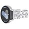 Surace Compatible for Samsung Galaxy Watch 7 Band Women Bracelet for Galaxy Watch 7FE654 40mm 44mm Galaxy Watch 6 Classic 43mm 47mm Galaxy Watch Active 2 Bands Silver Link with White Leather