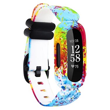 Baaletc Compatible with Fitbit Ace 3 Bands Soft Pattern Printed Floral Band Accessories Wristbands Replacement for Fitbit Ace 3