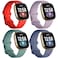 Dirrelo Compatible with Fitbit Versa 34 Bands Sense 2 Bands for Women Soft Replacement Sport Strap Band for Fitbit Smart Watch Large LavenderPinegreenRedBluegrey