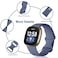 Dirrelo Compatible with Fitbit Versa 34 Bands Sense 2 Bands for Women Soft Replacement Sport Strap Band for Fitbit Smart Watch Large LavenderPinegreenRedBluegrey