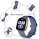 Dirrelo Compatible with Fitbit Versa 34 Bands Sense 2 Bands for Women Soft Replacement Sport Strap Band for Fitbit Smart Watch Large LavenderPinegreenRedBluegrey