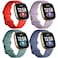 Dirrelo Compatible with Fitbit Versa 34 Bands Sense 2 Bands for Women Soft Replacement Sport Strap Band for Fitbit Smart Watch Large LavenderPinegreenRedBluegrey
