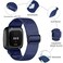 Fuleda Elastic Bands Compatible with Fitbit Versa 2 VersaVer sa Lite Women Men Soft Adjustable Braided Nylon Breathable Sport Band for Versa Smartwatch Loop Stretchy Wristband2Pack BlackDeepblue