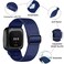 Fuleda Elastic Bands Compatible with Fitbit Versa 2 VersaVer sa Lite Women Men Soft Adjustable Braided Nylon Breathable Sport Band for Versa Smartwatch Loop Stretchy Wristband2Pack BlackDeepblue