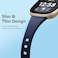 Getino Compatible Fitbit Versa Bands Silicone Sport Soft Accessories Slim Band for Versa 34SenseSense 2 Watch Small BlackNavyPlumGray