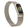 KOREDA Compatible with Fitbit Charge 5 Bands for Women Men Stainless Steel Mesh Loop Adjustable Wristband Replacement for Fitbit Charge 5 Advanced Fitness Health Tracker Champaign Gold