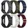 Maledan Compatible with Fitbit Charge 6 BandsFitbit Charge 5 Bands Men Women 6 Pack Adjustable Soft Elastic Nylon Fabric Replacement Watchband Sport Woven Strap Accessories for Charge 5Charge 6