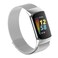 Kuaguozhe Mesh Loop Bands Compatible with Fitbit Charge 56 Bands Metal Adjustable Stainless Steel Wristbands Replacement Straps for Activity Tracker Women Men Silver Large